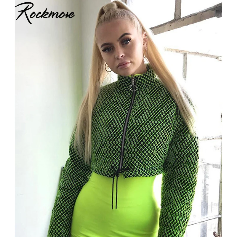 Rockmore клетчатые женские зимние пальто и куртки, Женская клетчатая парка на молнии, утолщенная водолазка, укороченный топ, парка, женская зимняя куртка