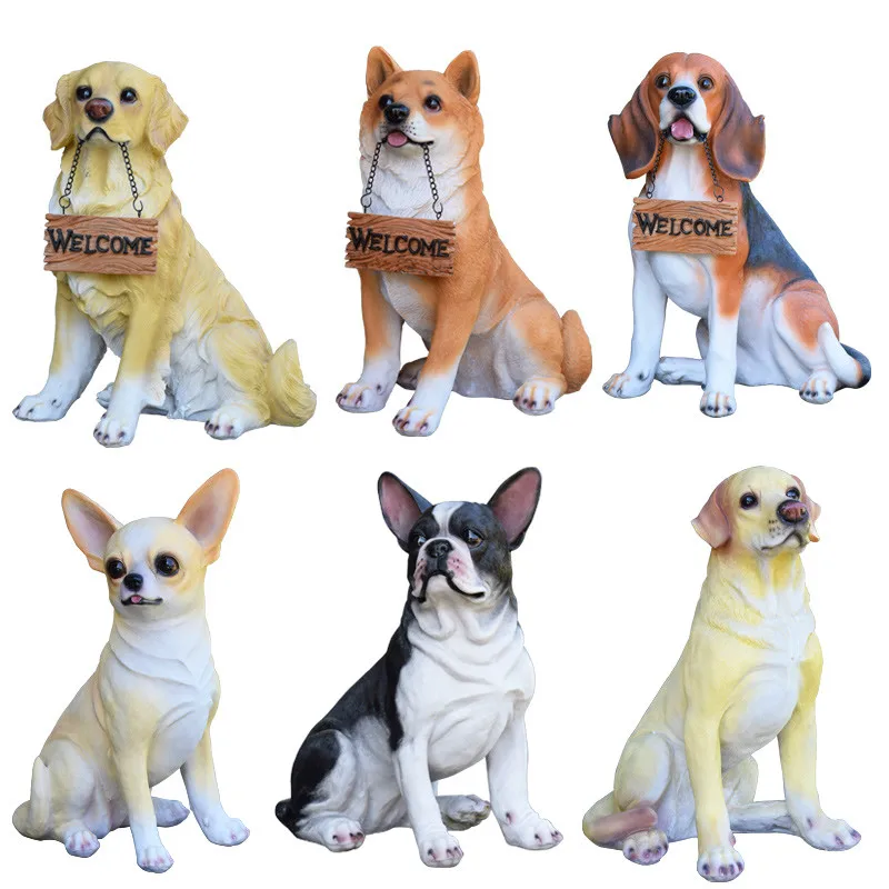 

Handmade Simulation Dog Decoration Teddy Living Room Yard Creative Home Cute Outdoor Shop Decoration Attractive Decorations