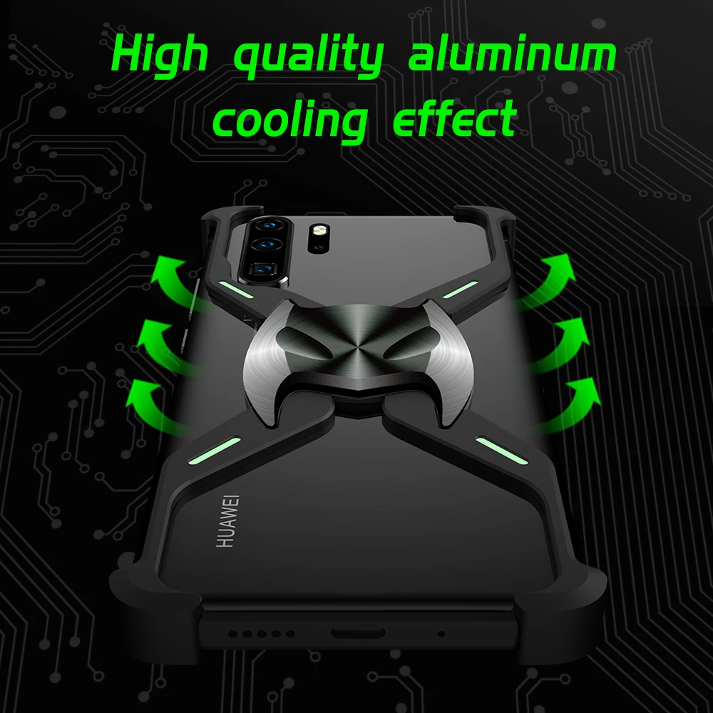 R-just BATMAN Magnet Metal Case For huawei P30 P30pro Shockproof Aluminum Alloy Cover high grade Metal Frame shine Dazzling Case