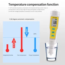 Profissional medidor de ph qualidade da água testador portátil caneta tipo ph testador acidimeter para água potável aquário acidimeter medida