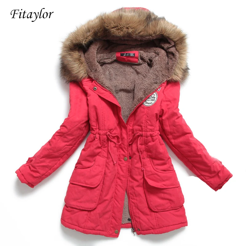 Winter Women Jacket Coat Outwear Parka Wadded Hooded Thicken Plus-Size New 4XL Slim Medium-Long