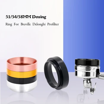 

Breville Delonghi 51/54/58MM Profilter Aluminum Coffee Dosing Ring Household Coffee Powder Ring Italian Type For Coffee Tamper
