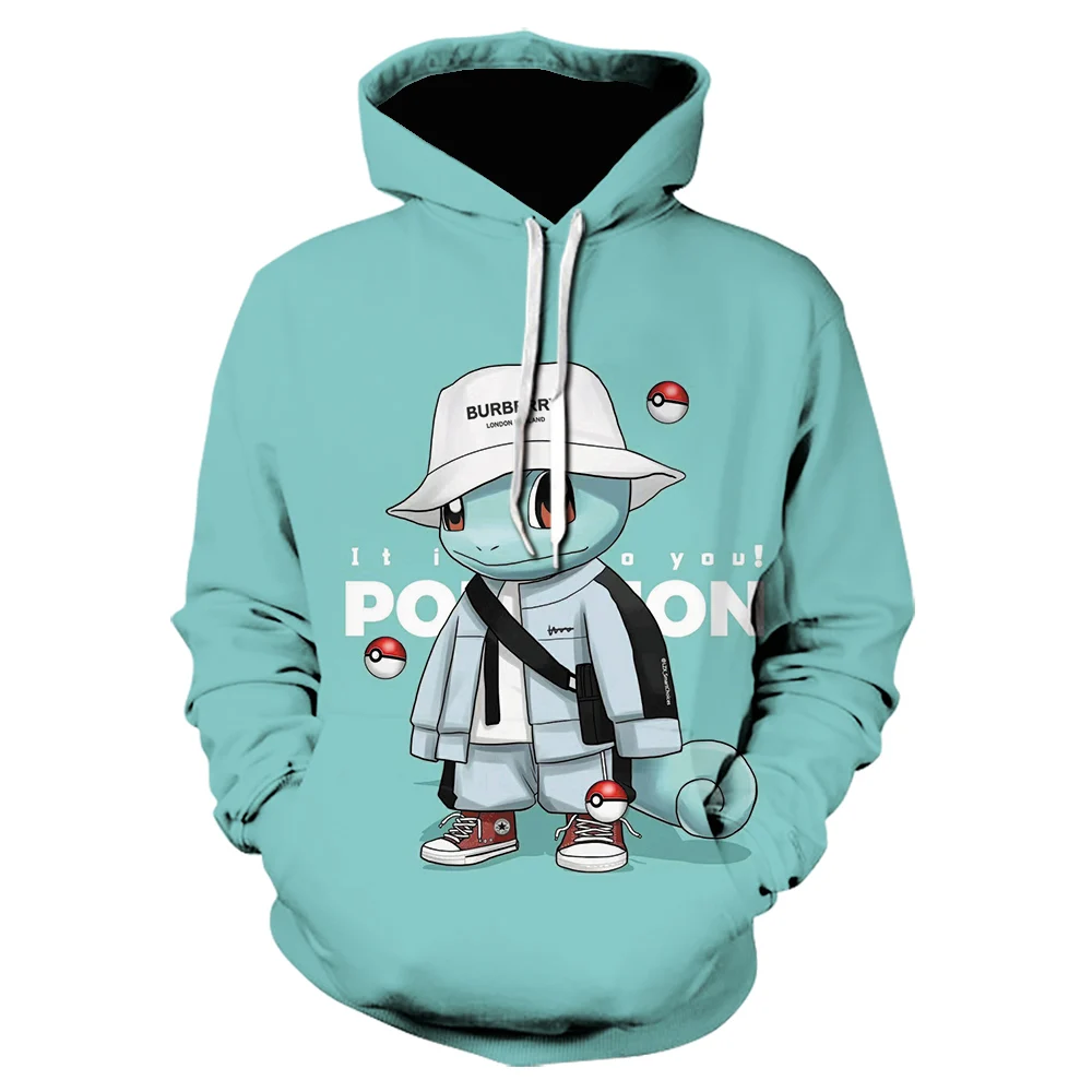 Sudadera con capucha de Pokemon para hombre, nueva marca, luminosa, informal, Anime, Otoño, 2020