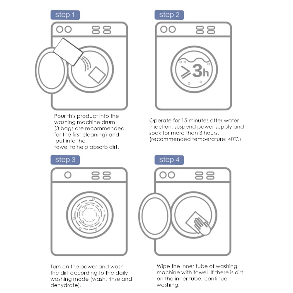 Washing Machine Cleaner Descaler Deep Cleaning Remove Deodorant Durable Washing Machine Cleaner Wash Powder Magic