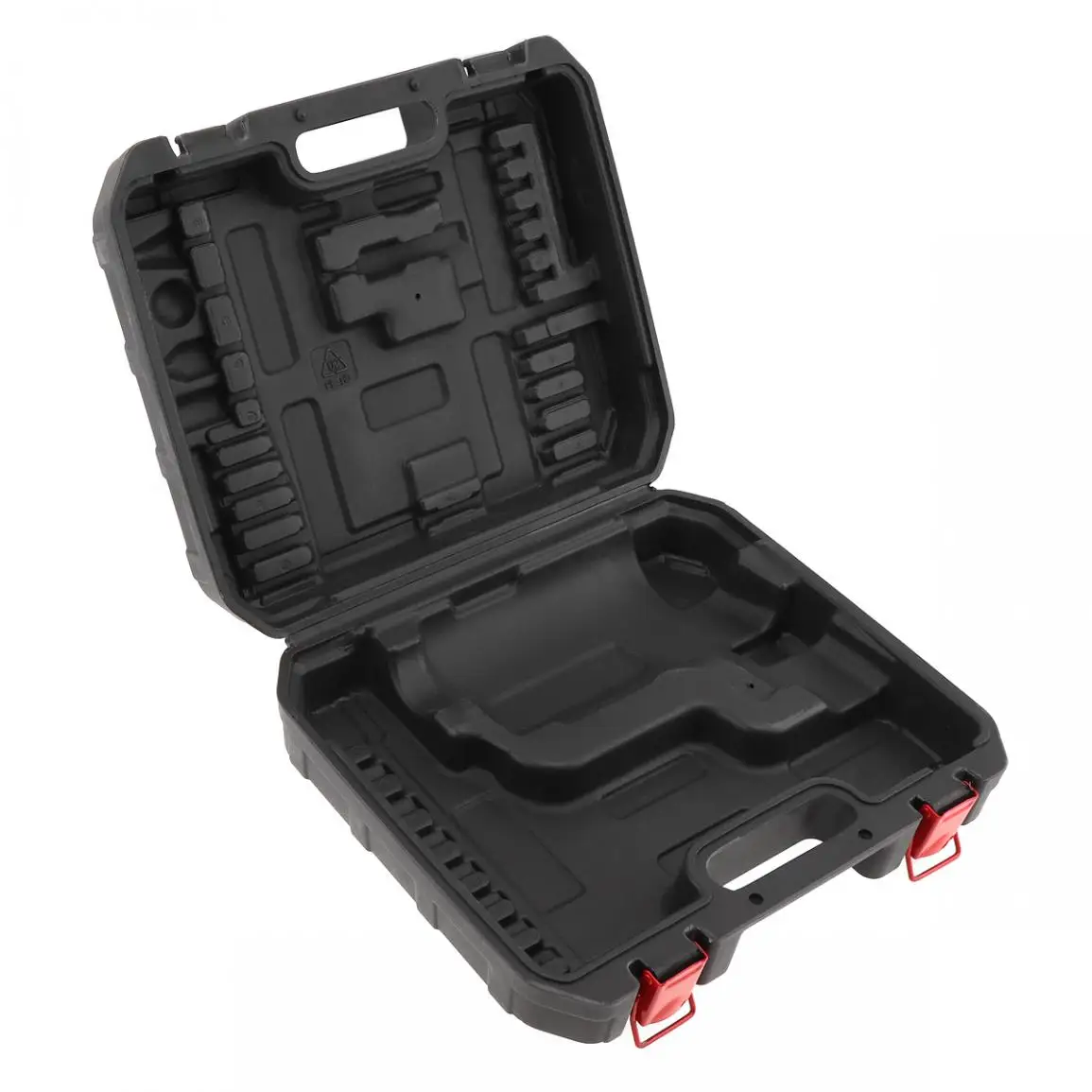 Black PVC Power Tool Suitcase Electric Drill Dedicated Load Tool Box with 300mm Length and 275mm Width for Hand Electric Drill/