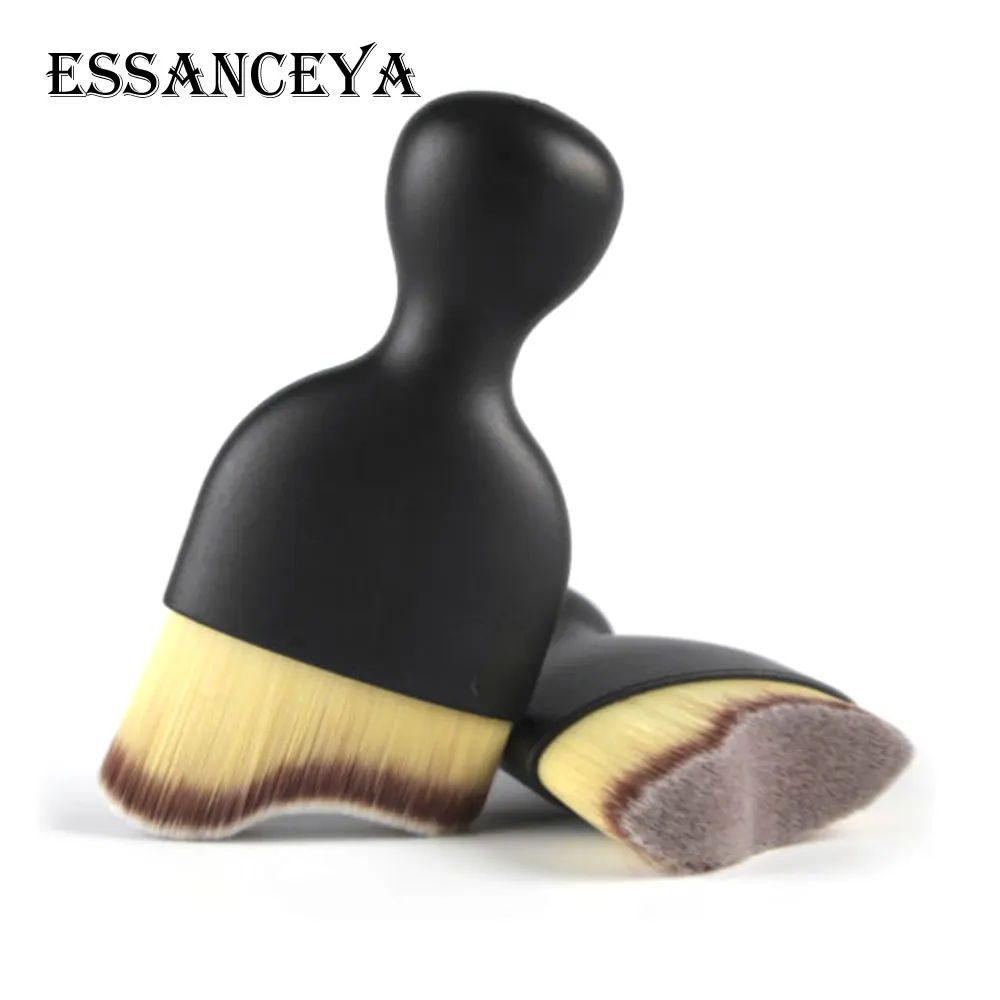 

ESSANCEYA S Shape Makeup Brush Wave Arc Curved Shape Wine Glass Base Foundation Make Up Brush Contour Kabuki Pro Makeup Brush