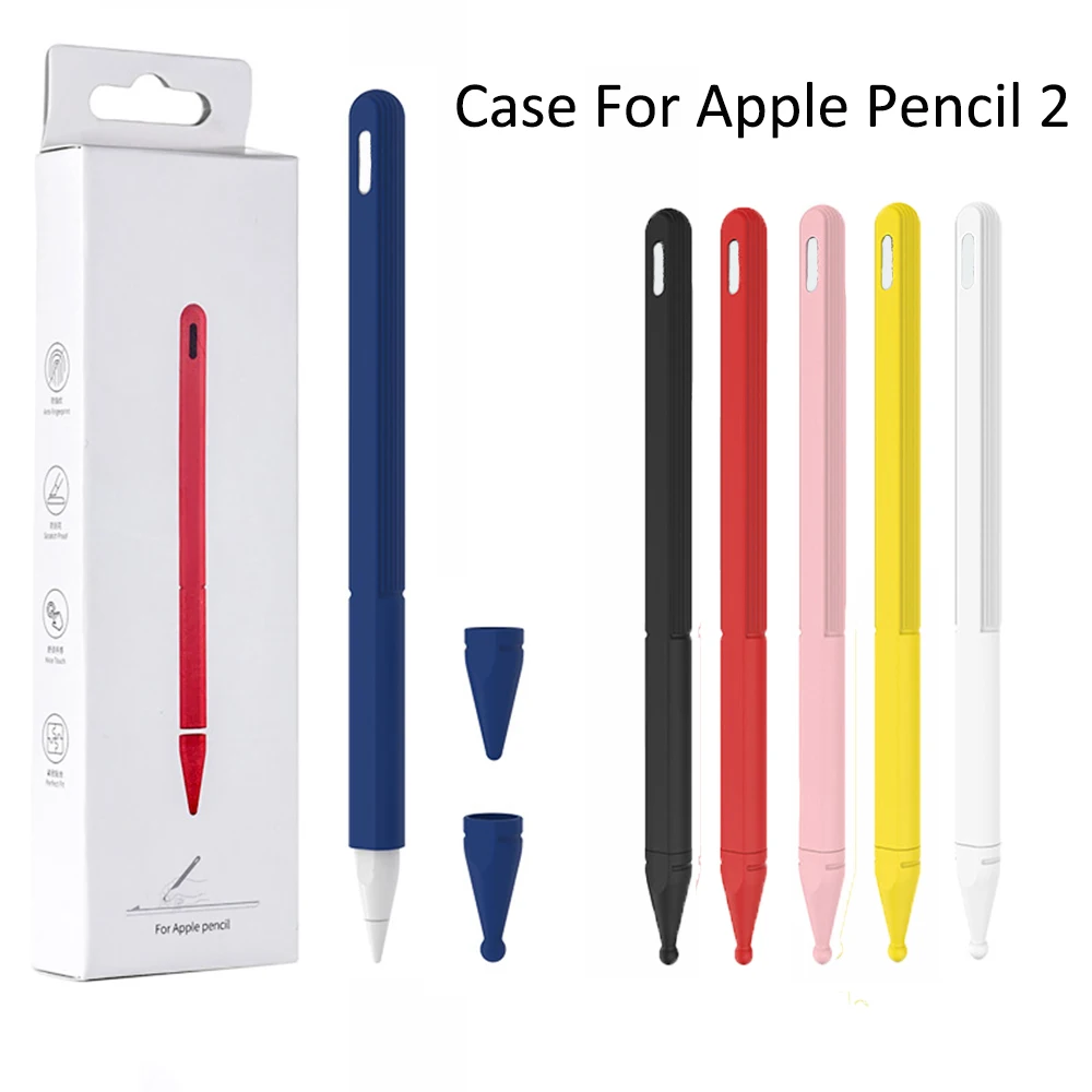 Силиконовый чехол-держатель для карандаша для Apple Pencil 2, подставка-держатель для iPad Pro, стилус, защитный чехол