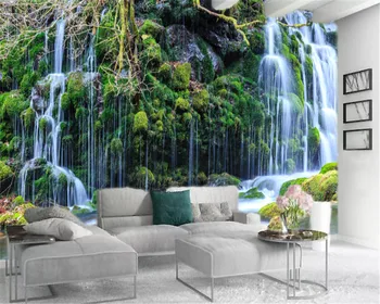 

Home Decor 3d Wallpaper Beautiful Rocky Waterfall Scenery Customize Your Favorite Premium Interior Decoration Wallpaper