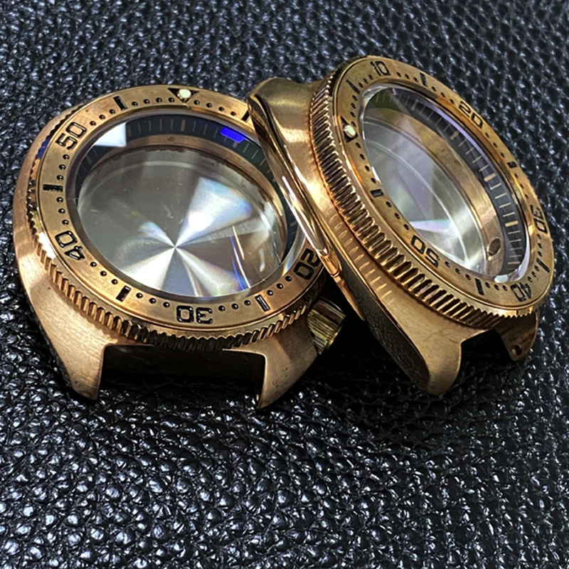 Custodia Per Seiko Nh35A Nh36A Skx007 Quadrante Movimento Face Watch Ring Insert Tin Bronze Bezel Accessori