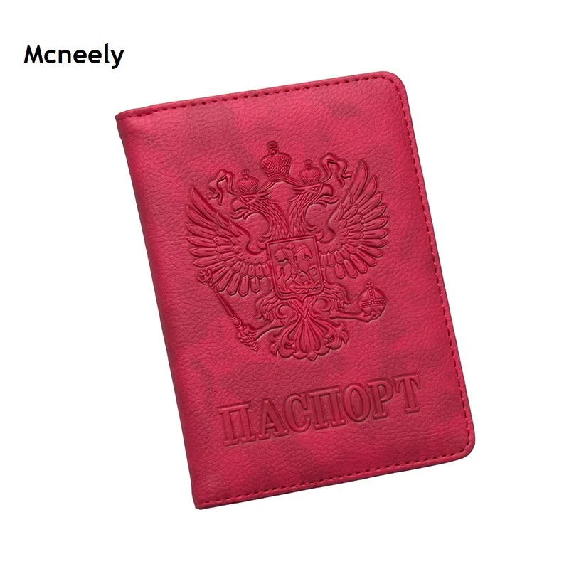 MCNEELY RFID чехол для паспорта России бизнес многофункциональный кошелек для кредитных карт Чехол-органайзер с держателем авиа-билетов