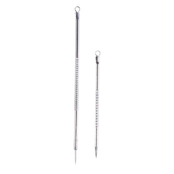 

1Pair Cosmetic Makeup Tool Metal Pimple Blackhead Remover Acne Needles