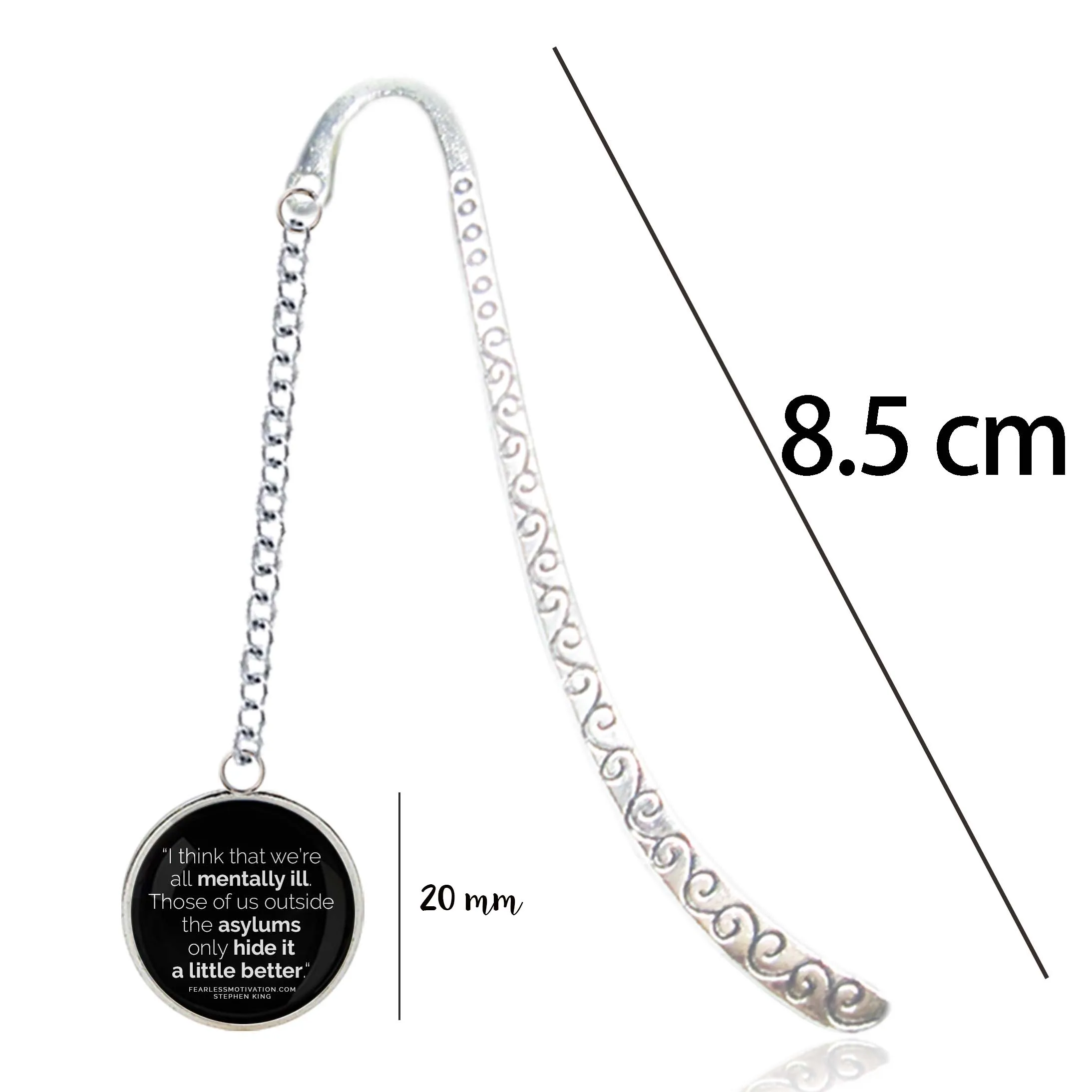 Stephen King IT Bookmark Book Cover Movie The Losers Club Turtle Pendant Quotes Art Show For Fans Marque Page Mate Marker