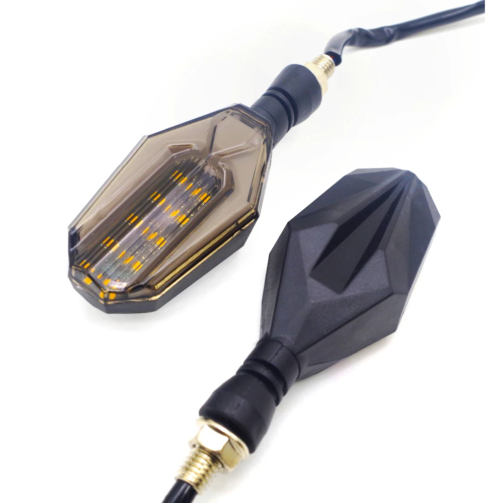 Universal Motorcycle Turn Signal Lights Lamp Amber LED intermitentes moto FOR yamaha vmax 1200 honda x4 transalp yamaha r1 2004