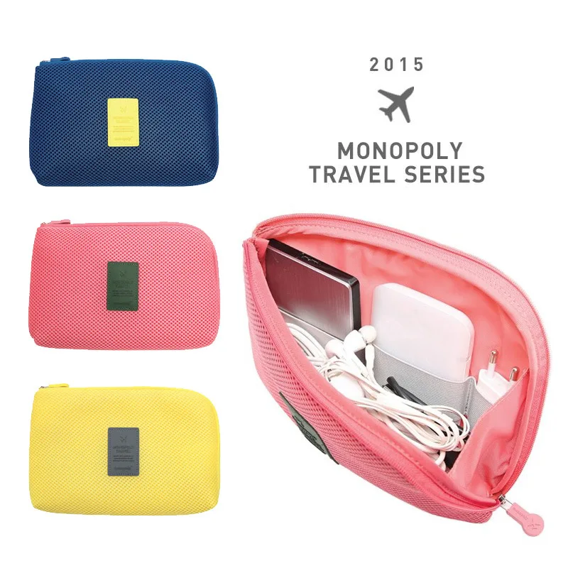 

Portable Charger Bag Digital Cable Case USB Organizer Power Bank Holder Kit Bag