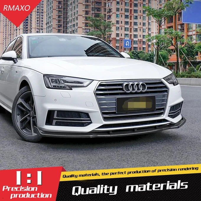 Задний спойлер для Audi A4 2017 2018 задний ABS диффузор переднего бампера|Спойлеры и