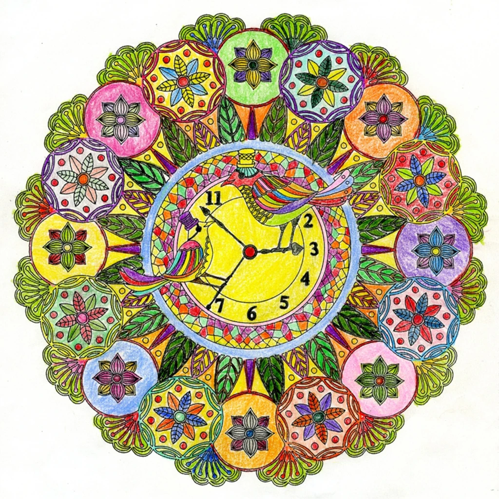 An Coloring Book  Kids Adult Stress Relief Activity Drawing Books Colour Therapy