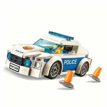 11206 City Police Patrol Car Model Figure Blocks Educational Construction Building Bricks Toys For Children Christmas Gift 1