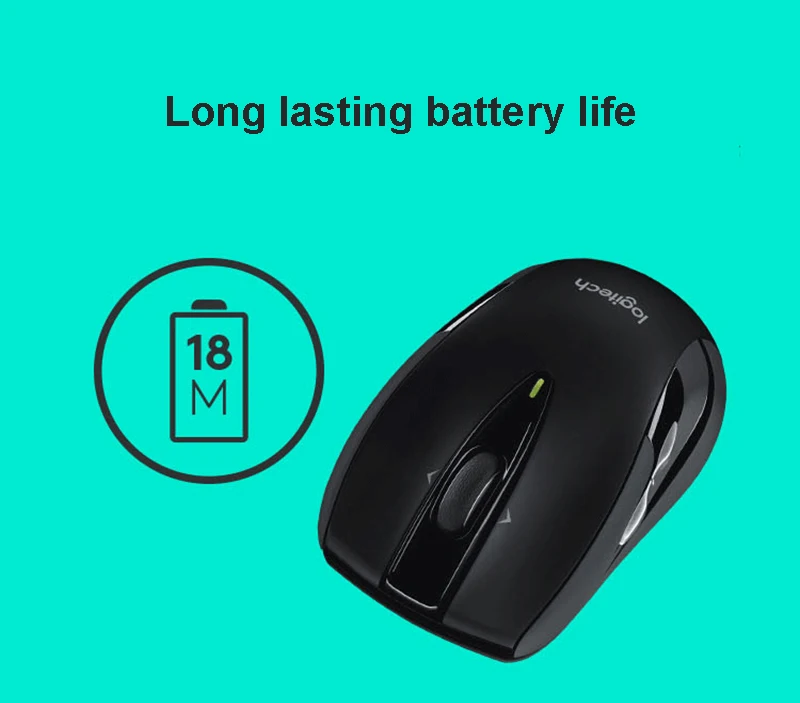 Беспроводная мышь logitech mouse M546, черная, красная, серебристая, синяя, с 95,5g, для ПК, игры, пульт, поддержка, официальная проверка, 90, Новинка