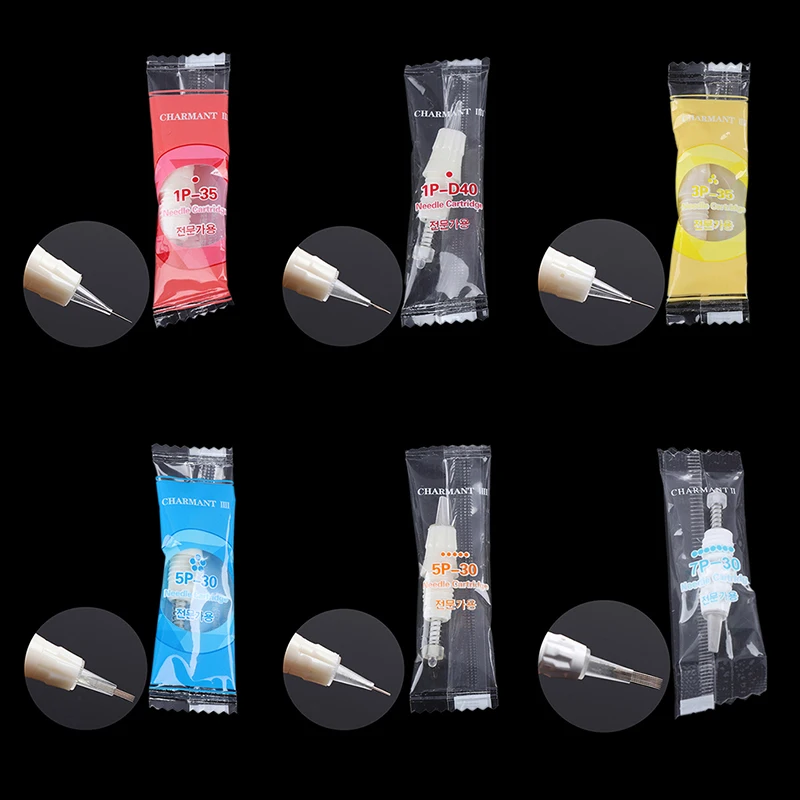 

10 Pcs/Set Non Toxic Disposable Microneedle Permanent Makeup Pen Tattoo Needles Tattoo Rotary Needle Cartridges