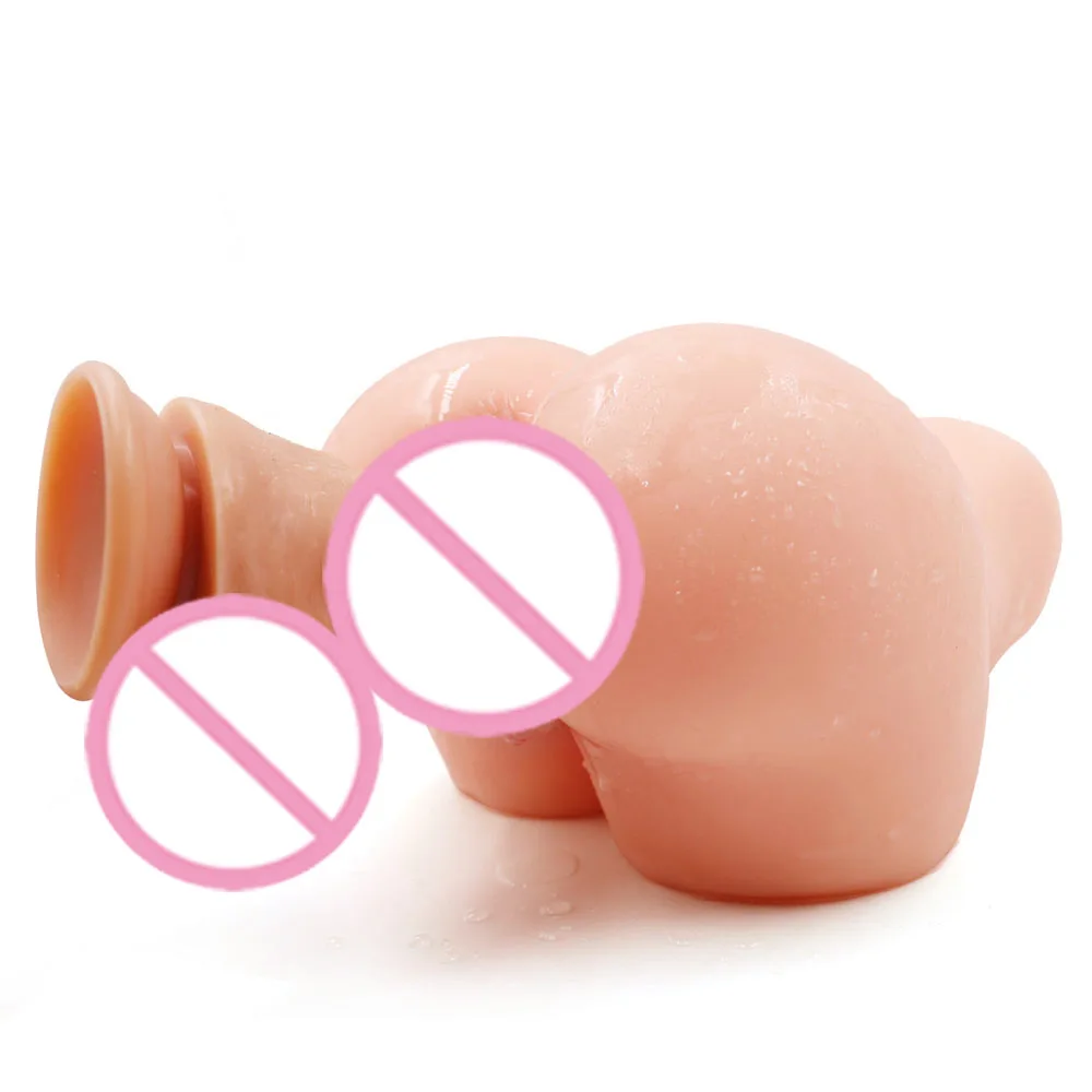 Inflatable Masturbator Cup Artificial Vagina Double Channels Sex Toys for Men Male Masturbate Real Doll 18 Adult Silicone Ass