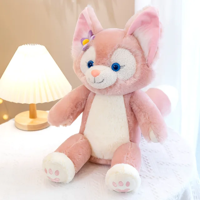 40cm New Disney Original Character Lina Bell Gna Belle Duffy Pink Little Fox Cute Plush Doll Pillow Christmas Gift