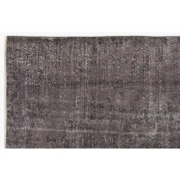 

Handmade Gray Vintage Overdyed Turkish Area Rug 178x281 Cm-5'10''X9'3''