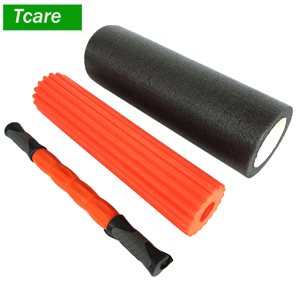 

1Set Three-in-one Foam Shaft Yoga Column Deep Massage Stick Membrane Column Foam Roller Deep Tissue Fascia Massage