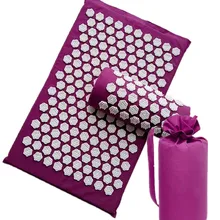 Лотос Спайк коврик для иглоукалывания Акупрессура Подушка для тела массаж спины боль снимает Расслабление релаксационная подушка