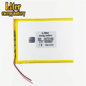 

New 3.7 V lithium polymer battery rechargeable battery 3373148 pl 6000 mah tablets