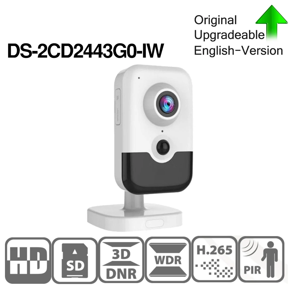 Предварительная продажа Hikvision DS 2CD2443G0 IW Wi Fi видеонаблюдение 4MP IR фиксированный куб