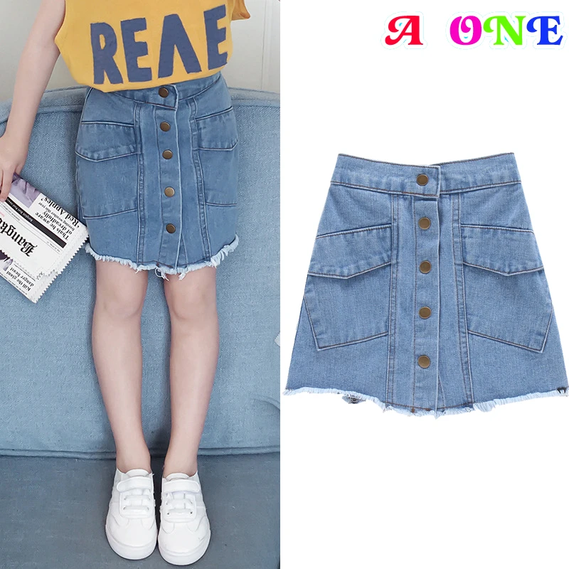 be girl denim skirts