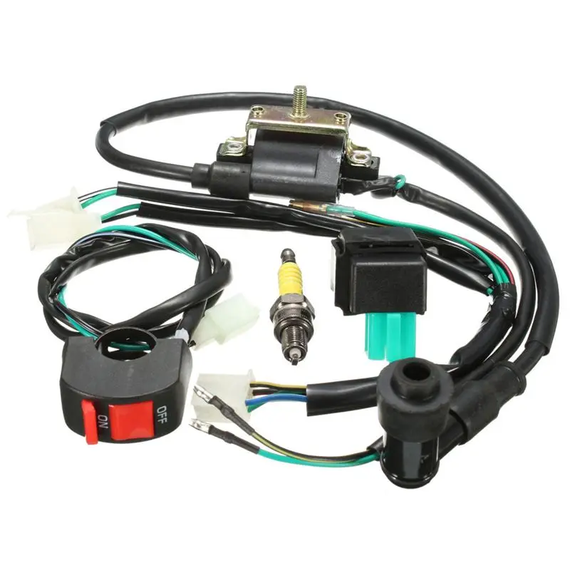 Проводка ткацкий станок Kill Switch Coil CDI вилка для 110cc 125cc 140cc питбайк