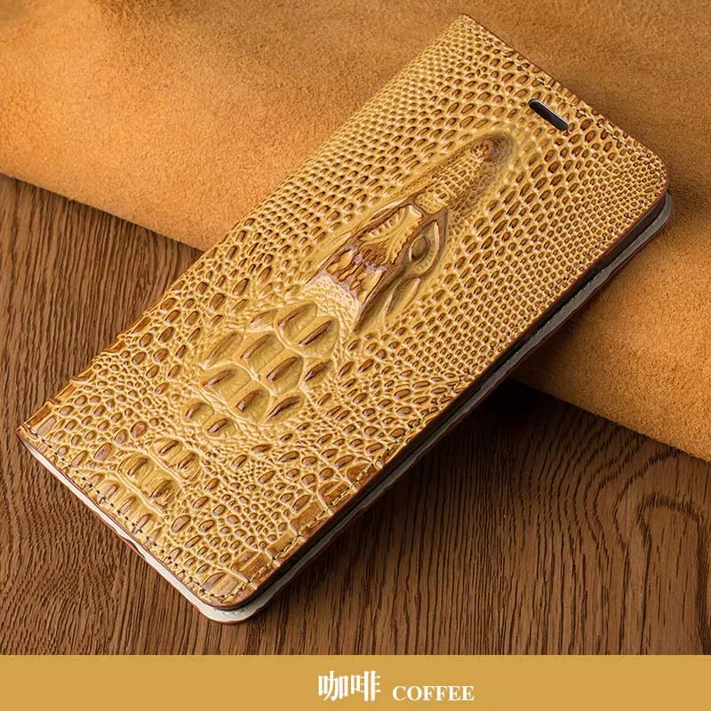Coffee Флип Чехол Для Xiaomi mi 8 9 se 9T A1 A2 A3 lite Y3 Poco F1 Max 2 3 mi x 2s 3 Чехол Дракон головных уборов для Red mi Note 5, 6, 7, 8 Pro - Color: Coffee