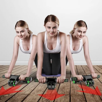 

Foldable Abdominal Wheel Roller with Mat For Arm Waist Legs Exercise Gym Fitness Equipment