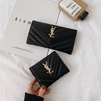 

Women Luxury Purse Short Wallet Card Holder Clutch Bag Classic Hasp Purse for Girl Fashion Female Zipper Wallets With Coin Purse
