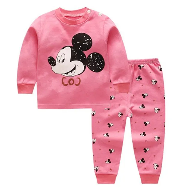 Style 9 Autumn Kids Animal Chilren Pajamas Sets Long-sleeved+Pans 2 pieces Cotton Cartoon Boys Girls Sleepwear Suit Set 0-4 Years - Цвет: Style 9