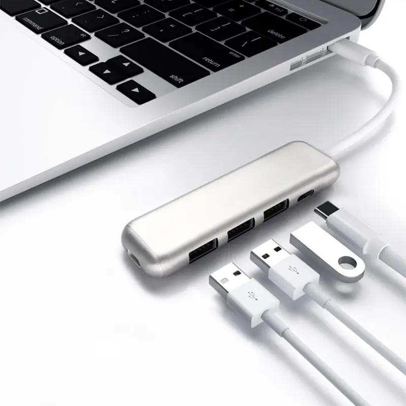 Разветвитель USB C с разъемом type C и USB 3,0 для MacBook/MacBook Pro/samsung/huawei Y4UF