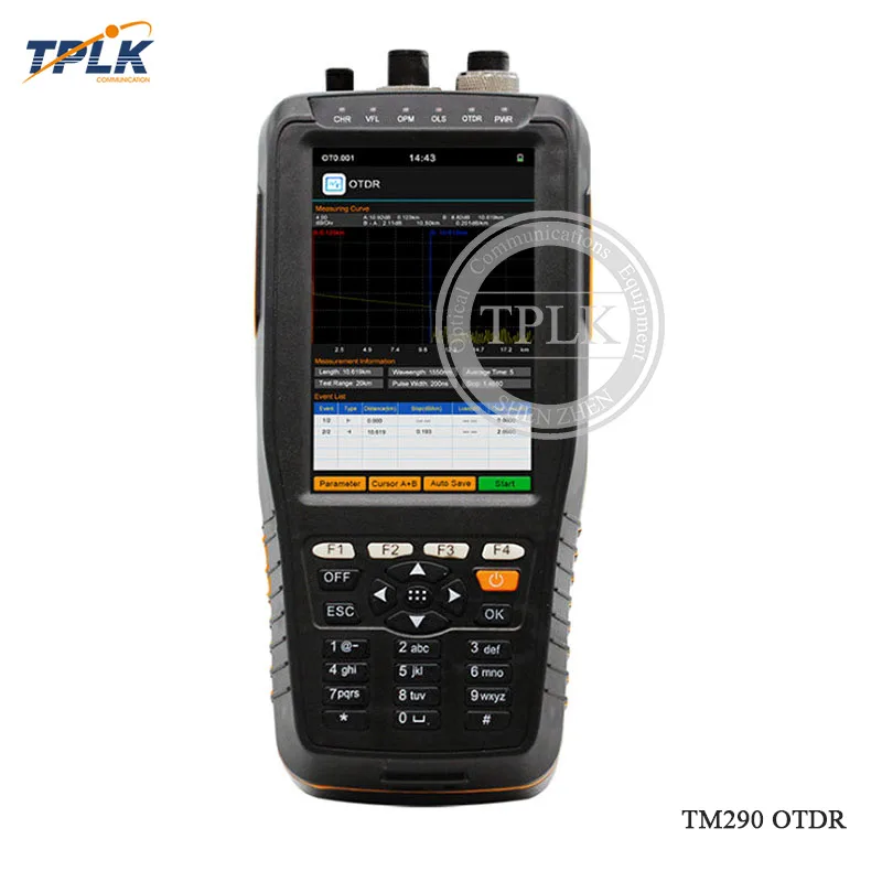 Горячая TM290 Мини Смарт OTDR 1310/1550nm с VFL/OPM/OLS сенсорный экран OTDR оптический рефлектометр времени домена