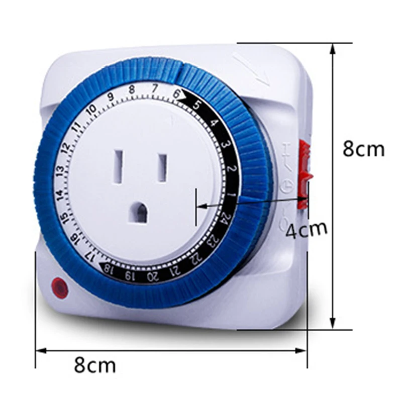 Розетка с механическим таймером на 24 часа электрическая розетка для домашнего