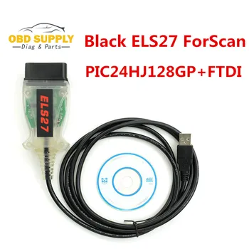 

ELS27 FORScan Scanner For Ford vehicles ELS27 OBD2 Diagnostic Cable Support ELM327 J2534 with PIC24HJ128GP+FTDI Mircochip