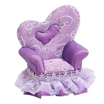 

1pc Chair Model Chair Shape Box Mini Chair Container Lovely Mini House Furniture for Dorm Jewelry Store Home