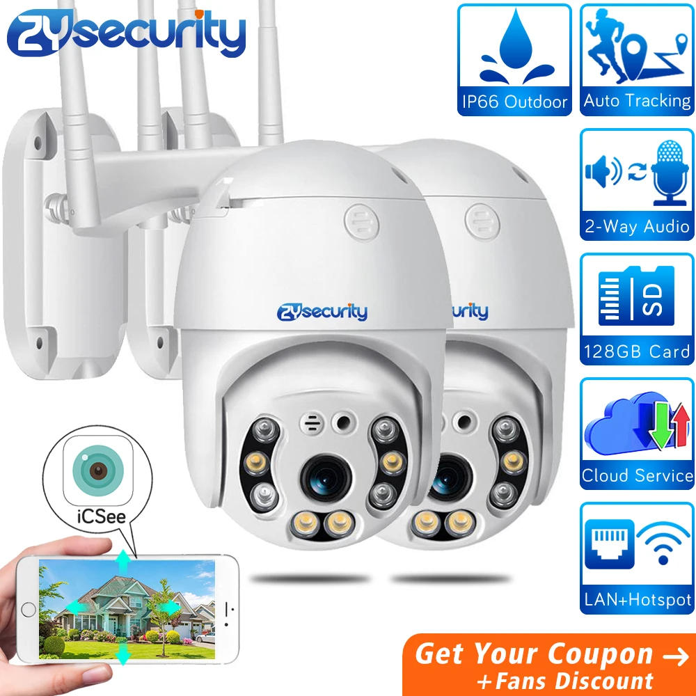 HD 1080p WiFi IP PTZ камера Outdooor Беспроводная Автоматическая скорость слежения купольная камера Onvif H.265 CCTV камера видеонаблюдения iCSe