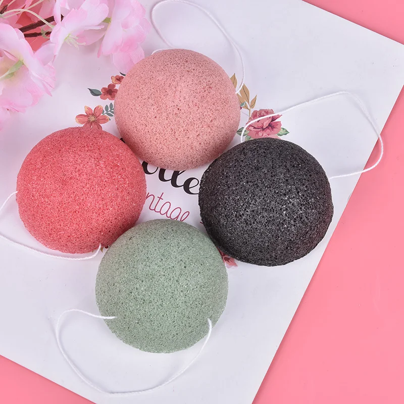 Exfoliator губка для чистки лица Konjac мытья и уборки макияжа| |