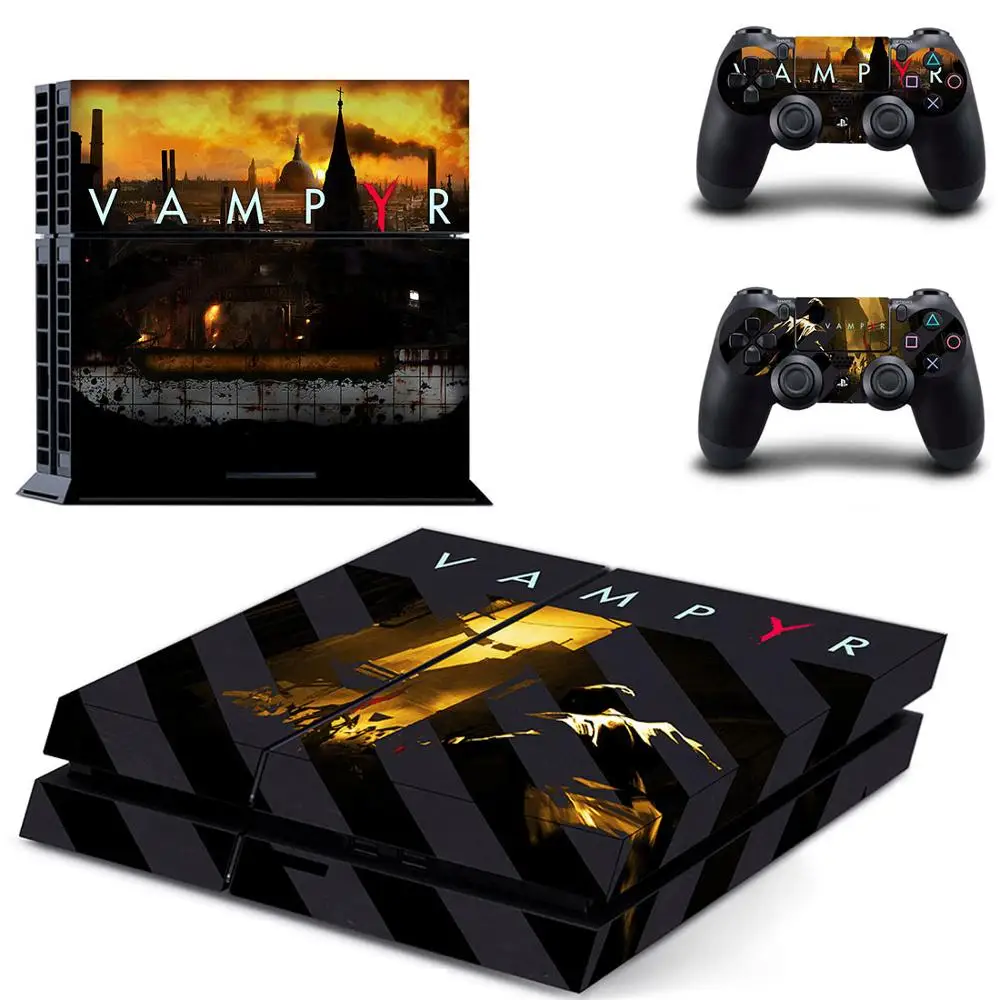 GYTM1623 Vampyr PS4 наклейки виниловые кожа PS 4 стикер Play station 4 Наклейки Обложка Pegatinas для playstation 4 консоли и 2 контроллера - Цвет: GYTM1623