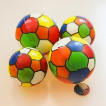 Быстрый устойчивый 6,3 см Красочный футбольный стресс-мяч PU мяч для снятия стресса Пенящийся Детский развивающий губка вентиляция Бал Customizabl