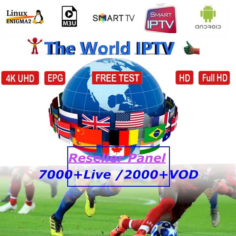 

With Control Panel For World IPTV Resellers Europe IPTV Netherlands USA Albania France M3U for Smart M3U Enigma2 android TV Box