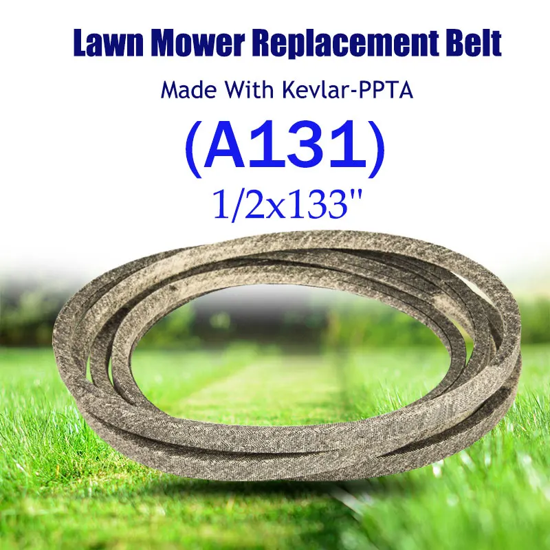 Make With Kevlar Mower Belt 1/2x133"(A131) Replacement V-belt For MTD MKFLGBB2-A131R32 754-04044 754-04044A 954-04044 954-04044A