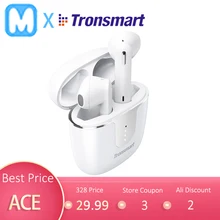 Tronsmart-auriculares inalámbricos Onyx Ace con Bluetooth 5,0, dispositivo de audio TWS, con Chip Qualcomm, aptX, cancelación de ruido, 4 micrófonos