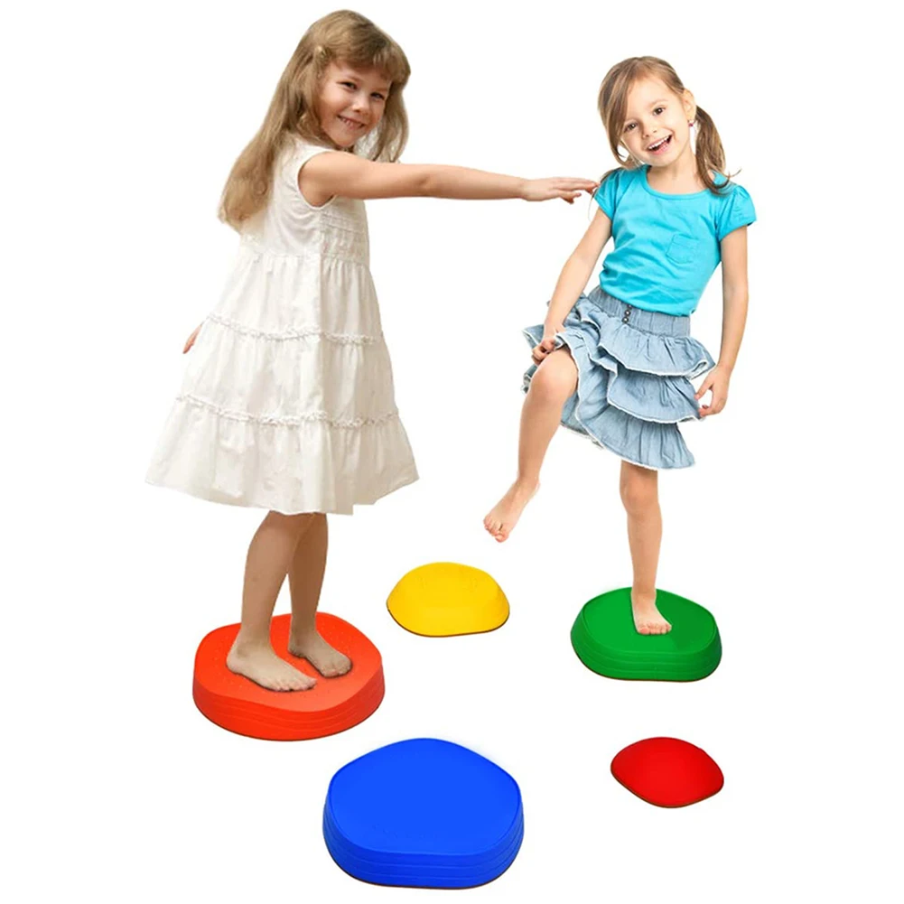 

Kids Balance Stepping Stones Non-Slip Stackable Portable Wave Blocks For Exercise Balance & Coordination For Children Gift