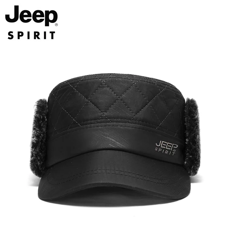 JEEP SPIRIT, зимние шапки для мужчин, Флисовая теплая шапка, мужская шапка с защитой шеи и ушей, регулируемая зимняя шапка, мужская шапка, Gorros Mujer Invierno